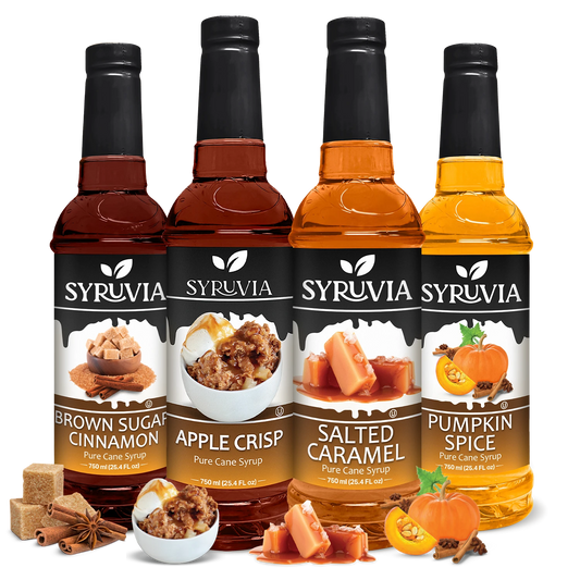 Apple Crisp Syrup Salted Caramel Syrup Pumpkin Spice Syrup Brown Sugar Cinnamon Syrup 