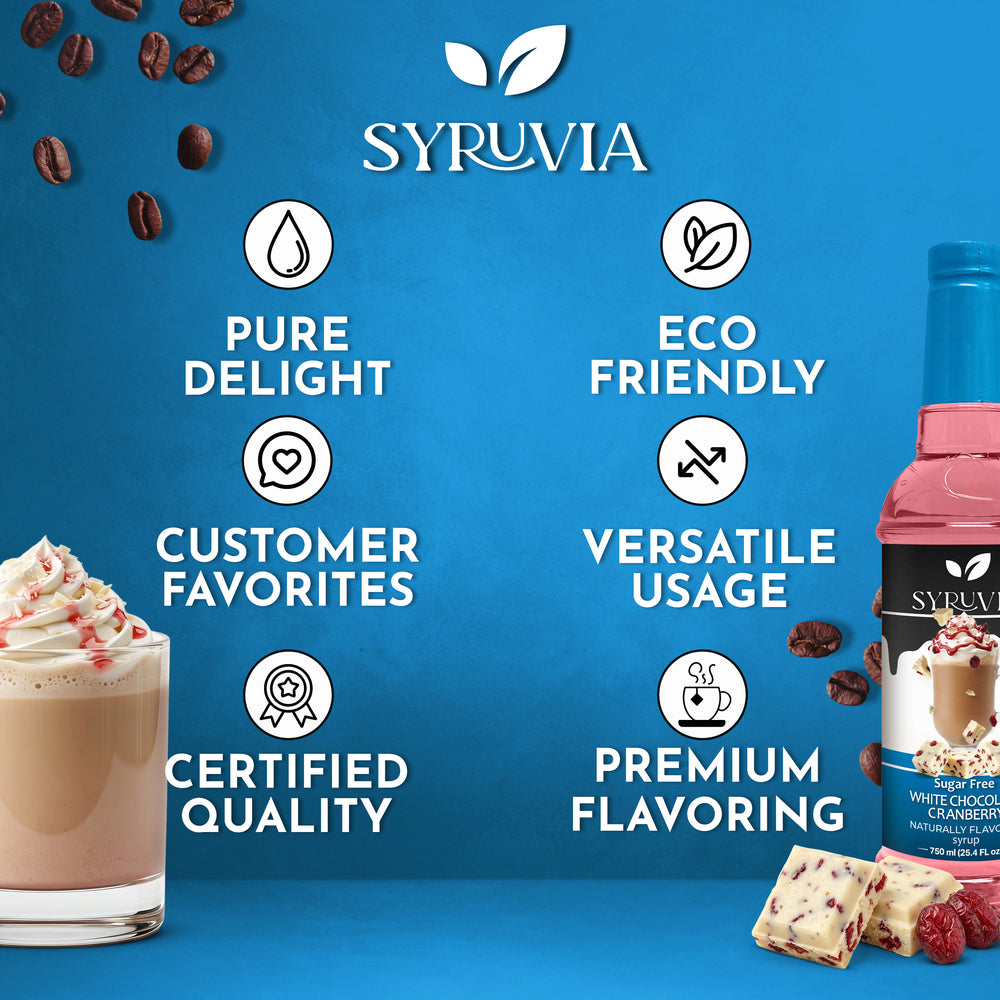 Sugar Free White Chocolate Cranberry Syrup