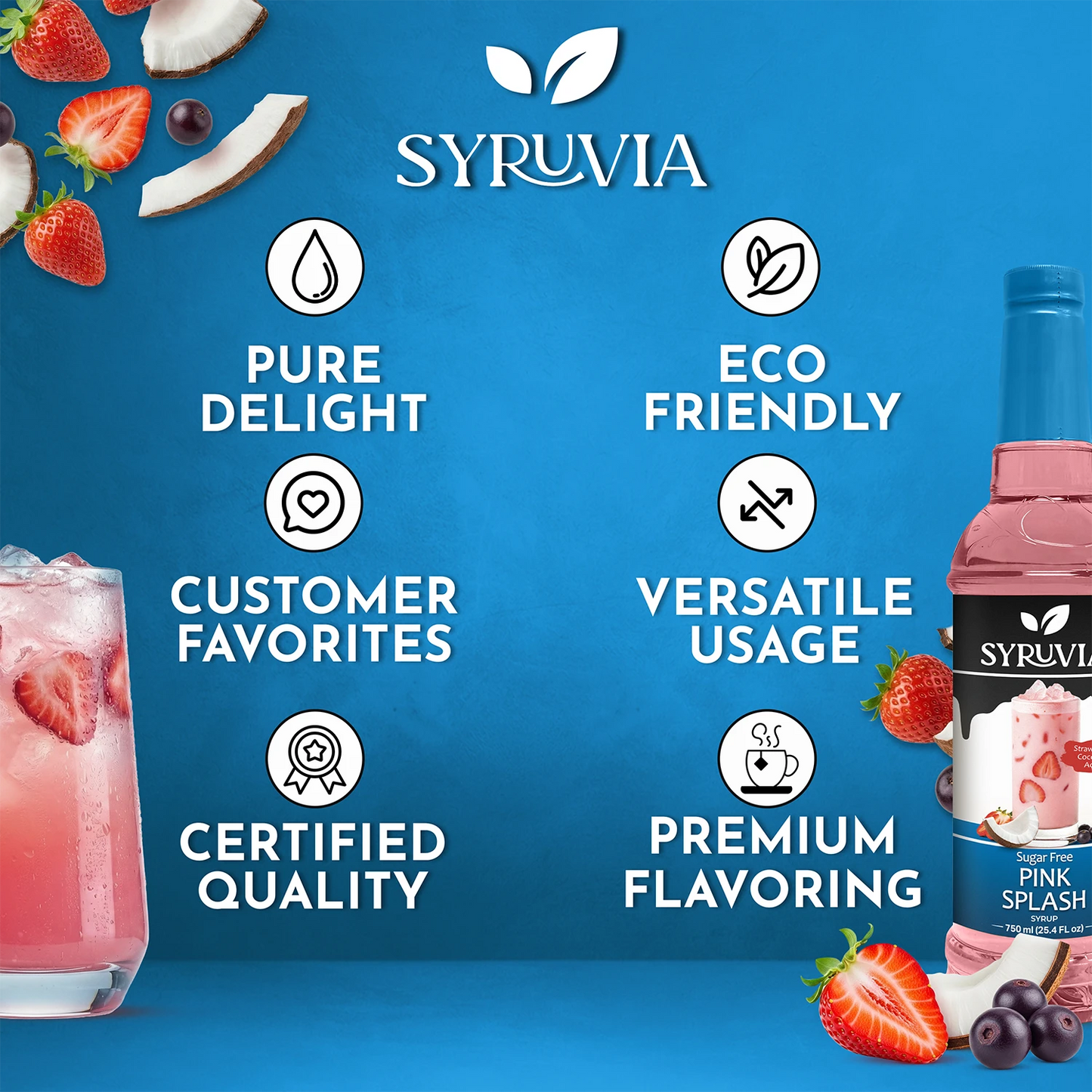 Sugar Free Pink Splash Syrup