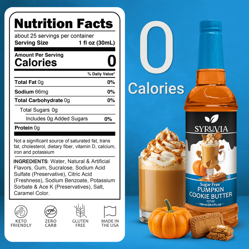 Sugar Free Pumpkin Cookie Butter Syrup