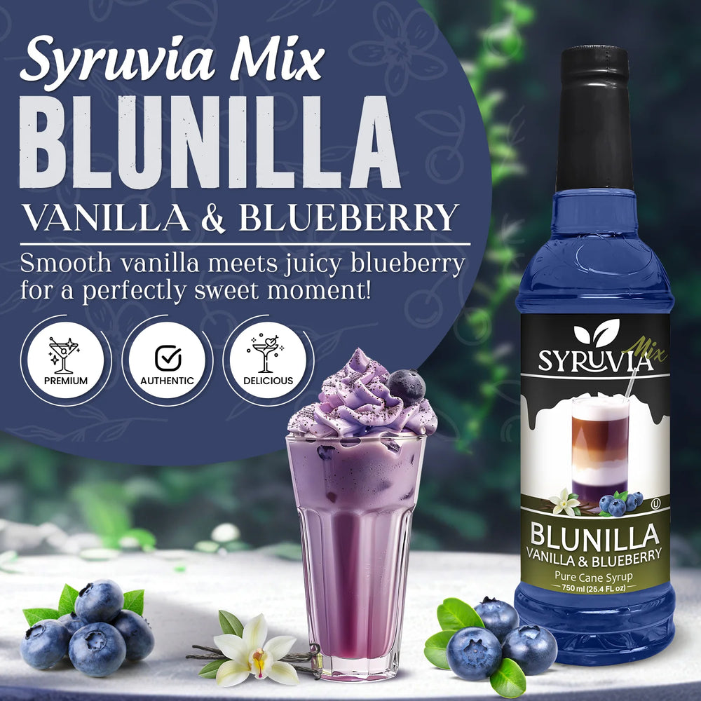 BLUNILLA Syrup™  Vanilla Blueberry