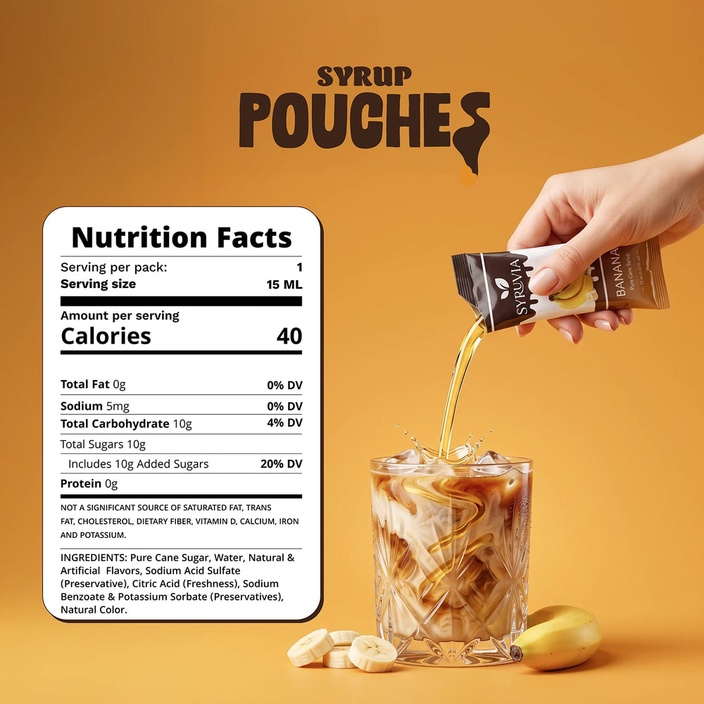 Banana Syrup Pouches