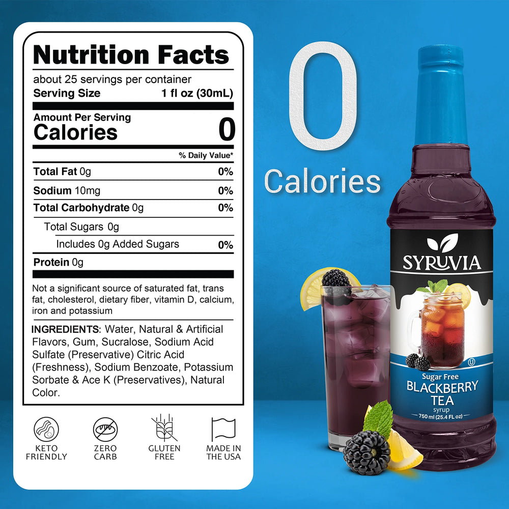 Sugar Free Blackberry Tea Syrup