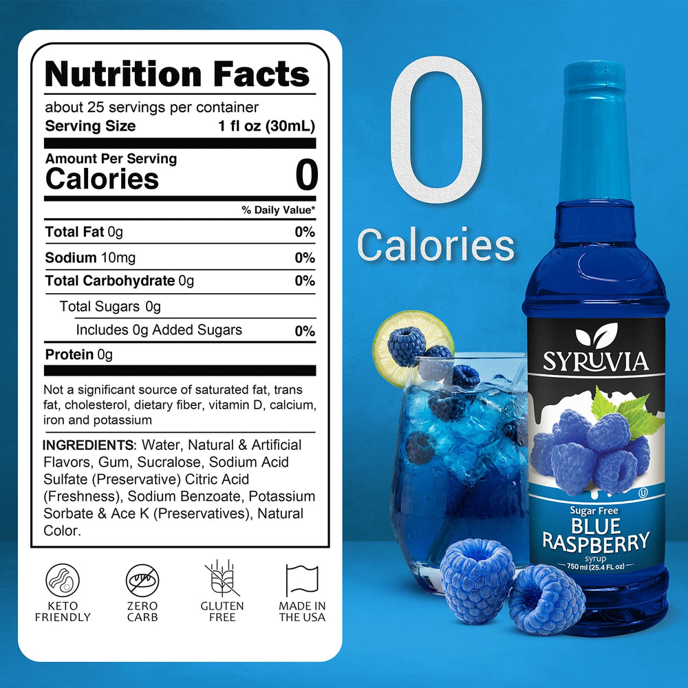Sugar-Free Blue Raspberry Syrup