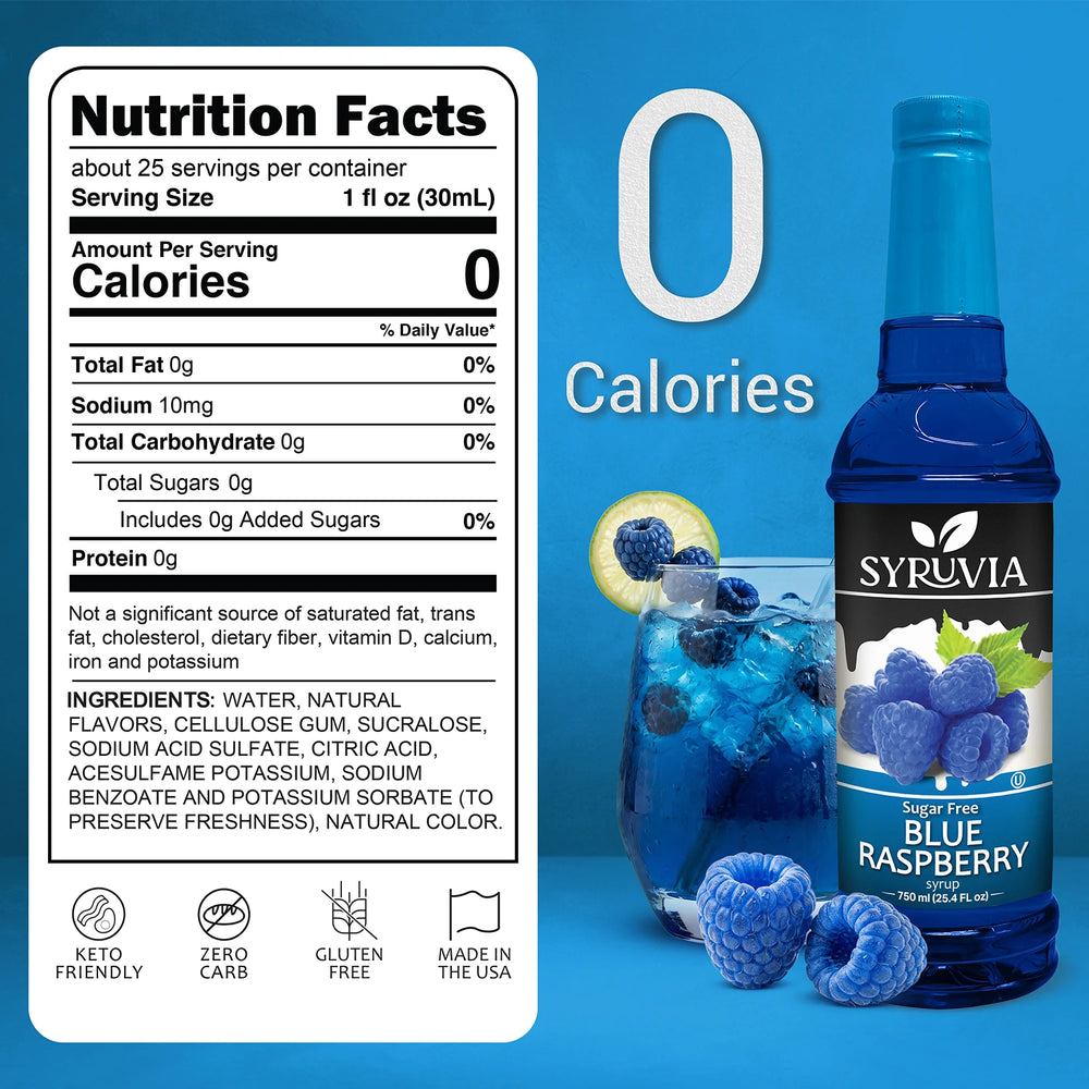 Sugar-Free Blue Raspberry Syrup