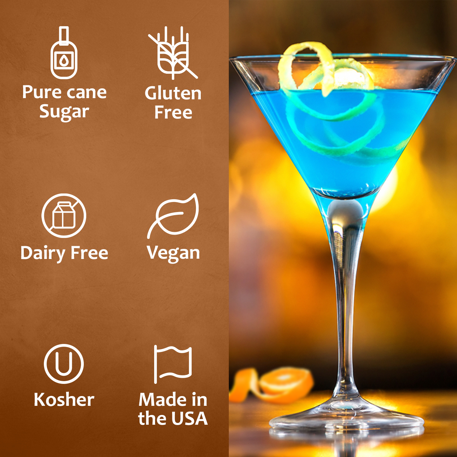 Blue Curacao Syrup Dairy Free