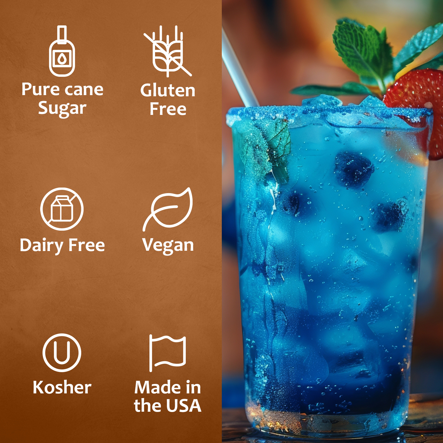 Blue Raspberry Syrup Dairy Free