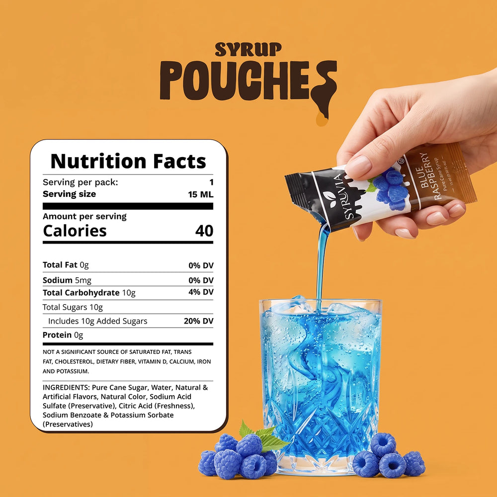 Blue Raspberry Syrup Pouches