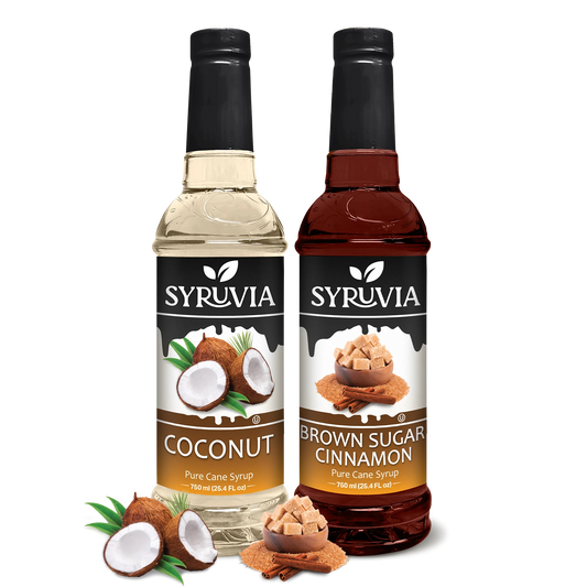 Variety Pack, Brown Sugar Cinnamon, and Coconut Syrup