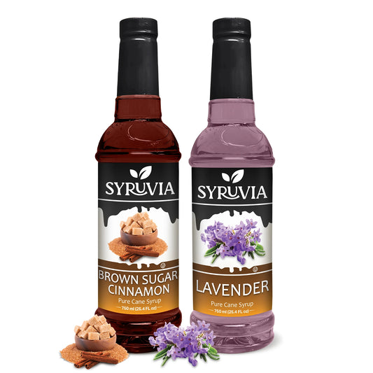 Variety Pack, Brown Sugar Cinnamon, and Lavender Syrup