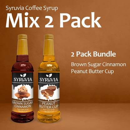 Brown Sugar Cinnamon Peanut Butter Cup syrup for coffee