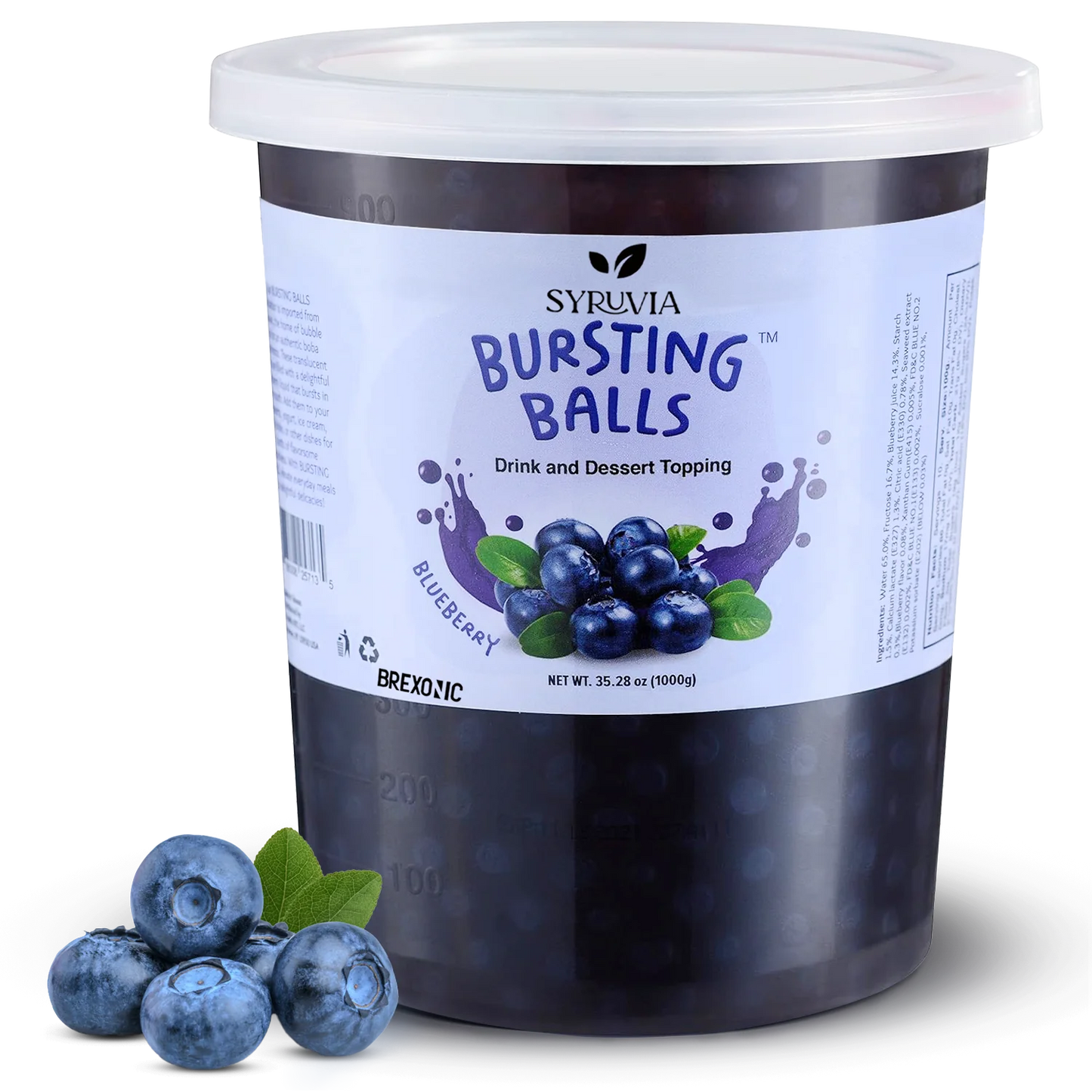 2 LB Blueberry Flavored Popping Boba