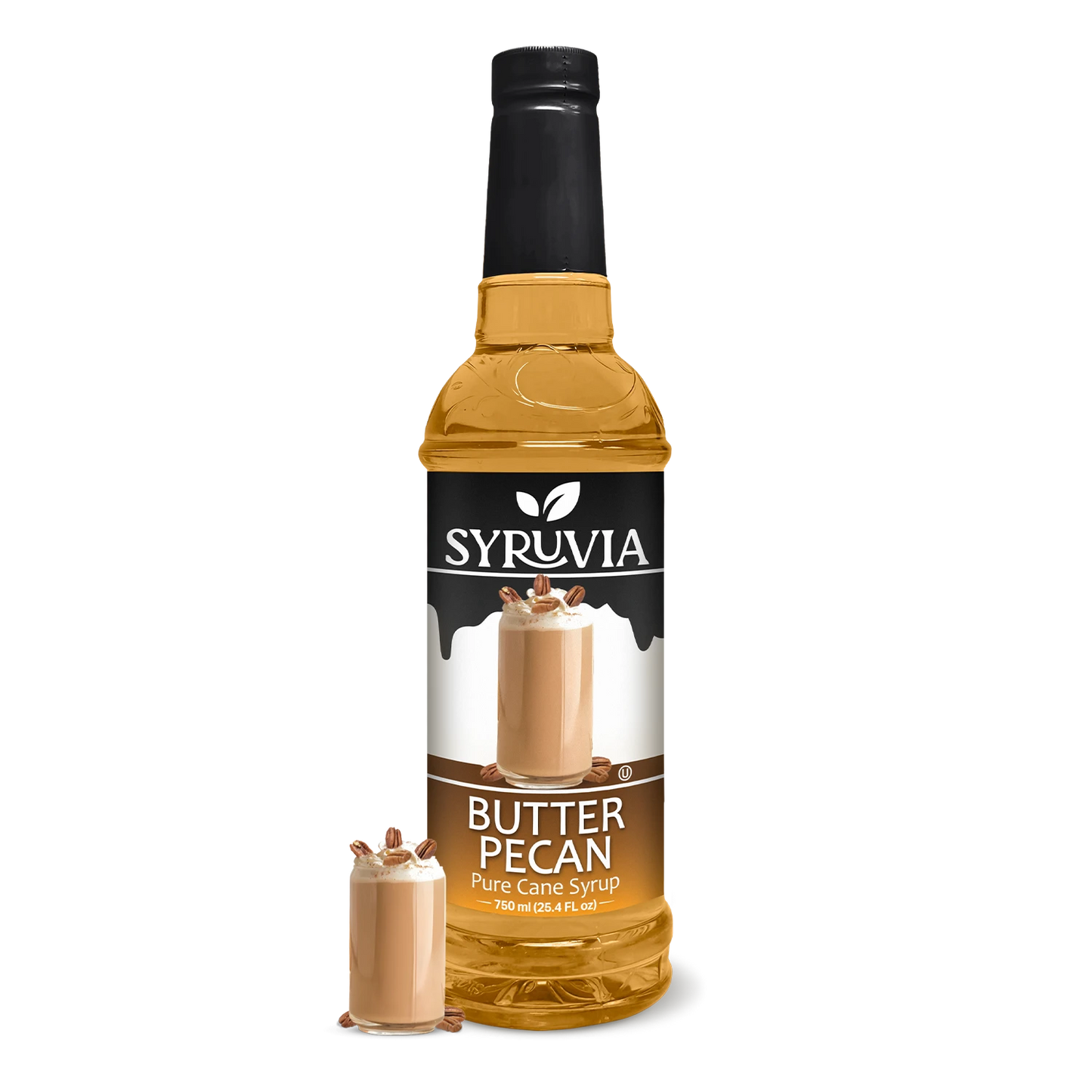 Syruvia Butter Pecan Syrup - 25.4 fl oz. Premium Flavoring Syrup For Coffee Syruvia Butter Pecan Syrup - 25.4 fl oz. Premium Flavoring Syrup For Coffee