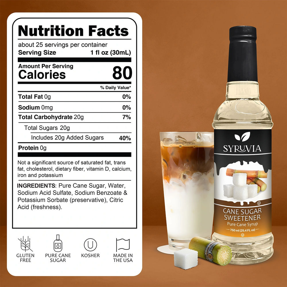 Cane Sugar Sweetener Syrup