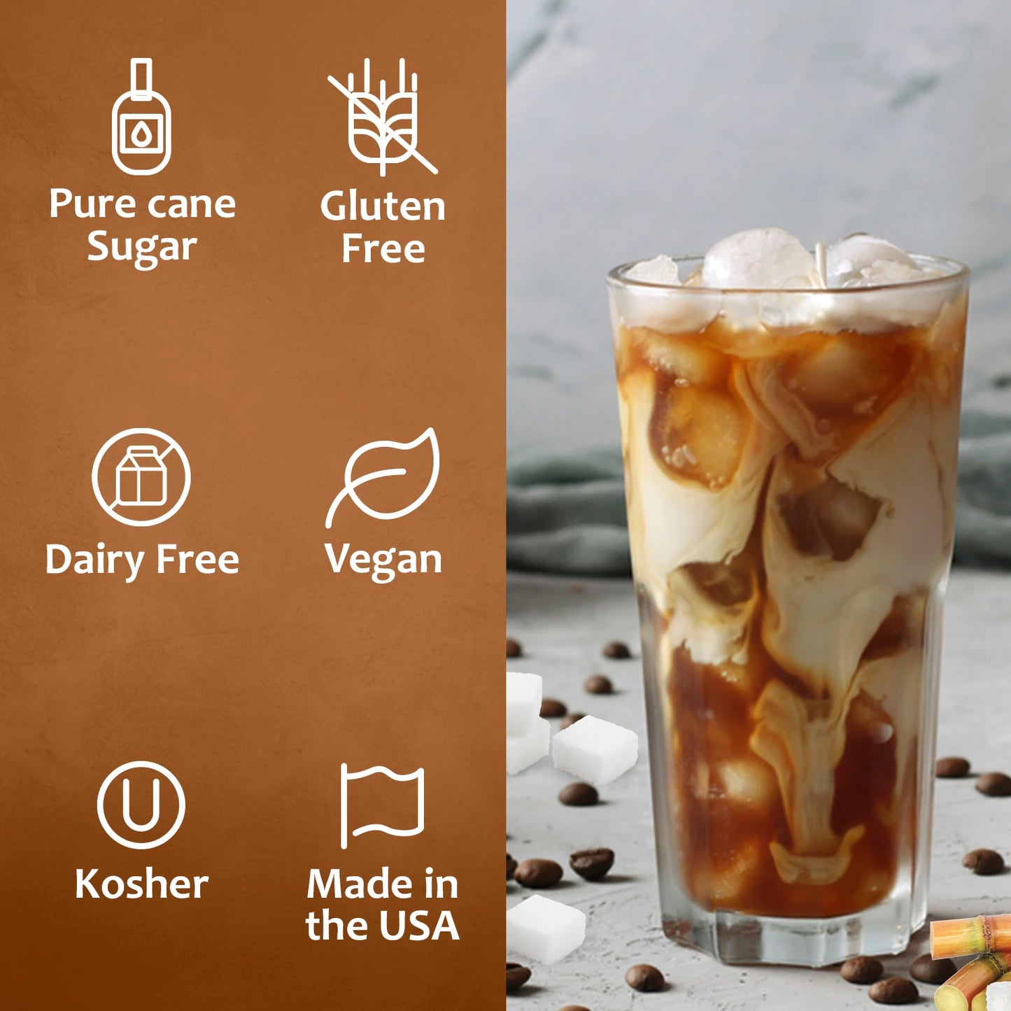 Cane Sugar Sweetener Syrup Dairy Free
