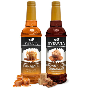 Variety Pack, Caramel, and Brown Sugar Cinnamon Syrup