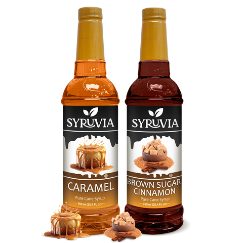 Variety Pack, Caramel, and Brown Sugar Cinnamon Syrup