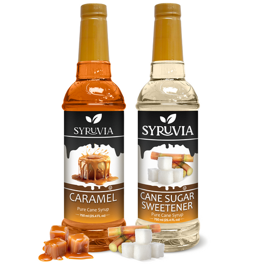 Variety Pack, Caramel, and Cane Sugar Sweetener Coffee Syrup