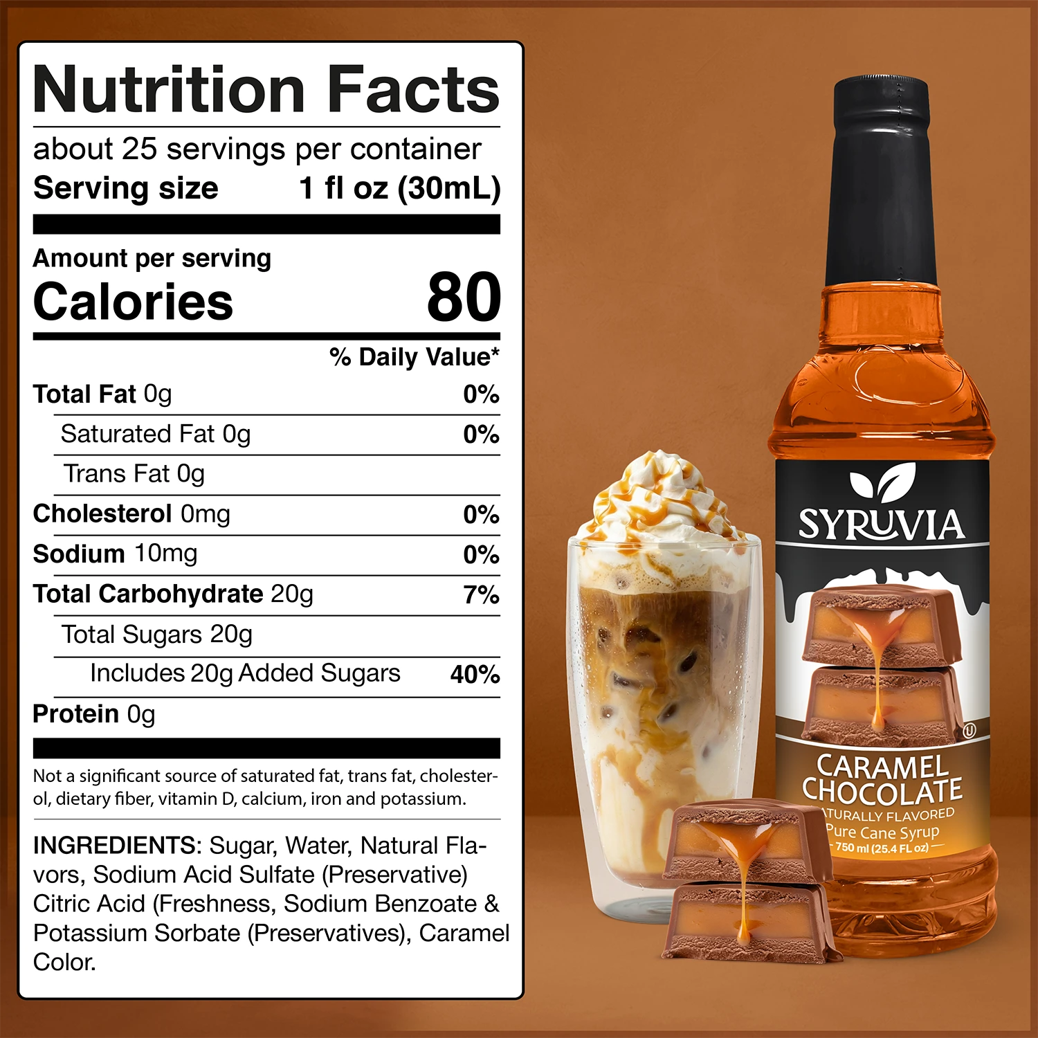 Caramel Chocolate Syrup Nutrition Facts