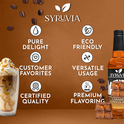 Caramel Chocolate Syrup Premium Flavoring