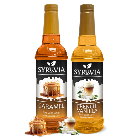 Variety Pack, Caramel, and French Vanilla Syrup