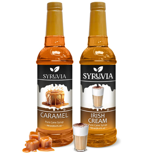 Variety Pack, Caramel, and Irish Cream Syrup