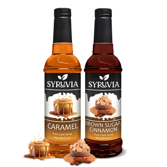Variety Pack, Caramel, and Brown Sugar Cinnamon Syrup