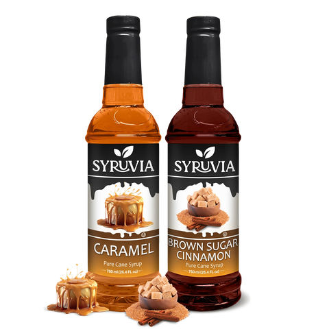 Variety Pack, Caramel, and Brown Sugar Cinnamon Syrup