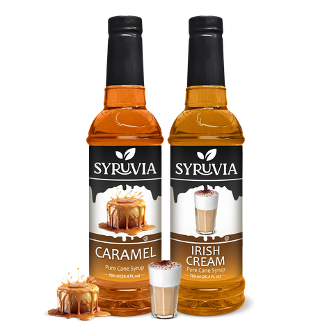 Variety Pack, Caramel, and Irish Cream Syrup