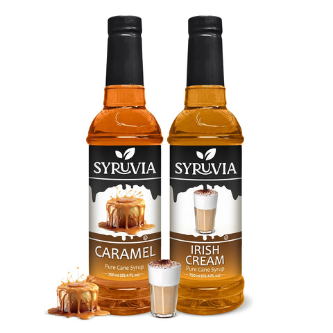 Variety Pack, Caramel, and Irish Cream Syrup