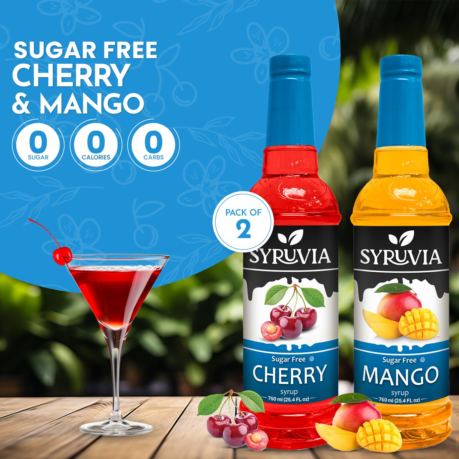 Cherry mango sugar free syrup