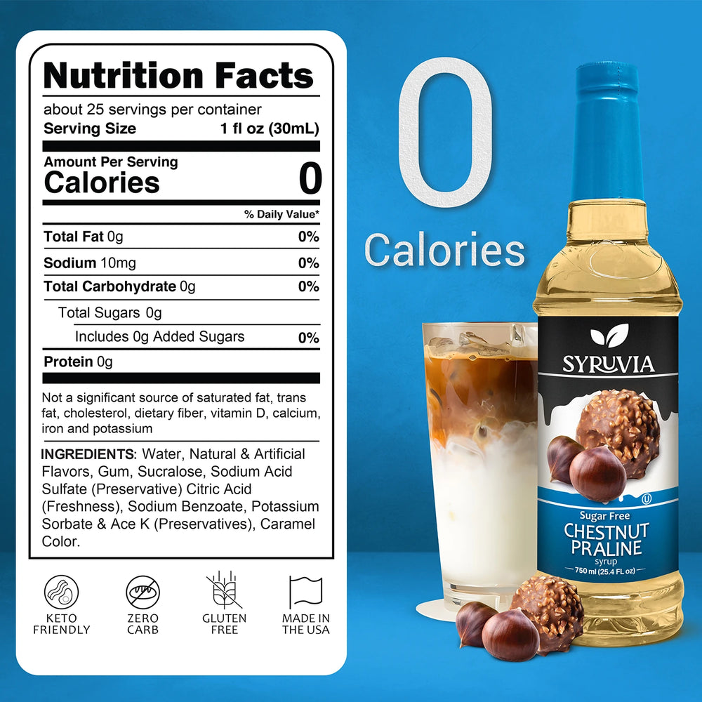 Sugar Free Chestnut Praline Syrup