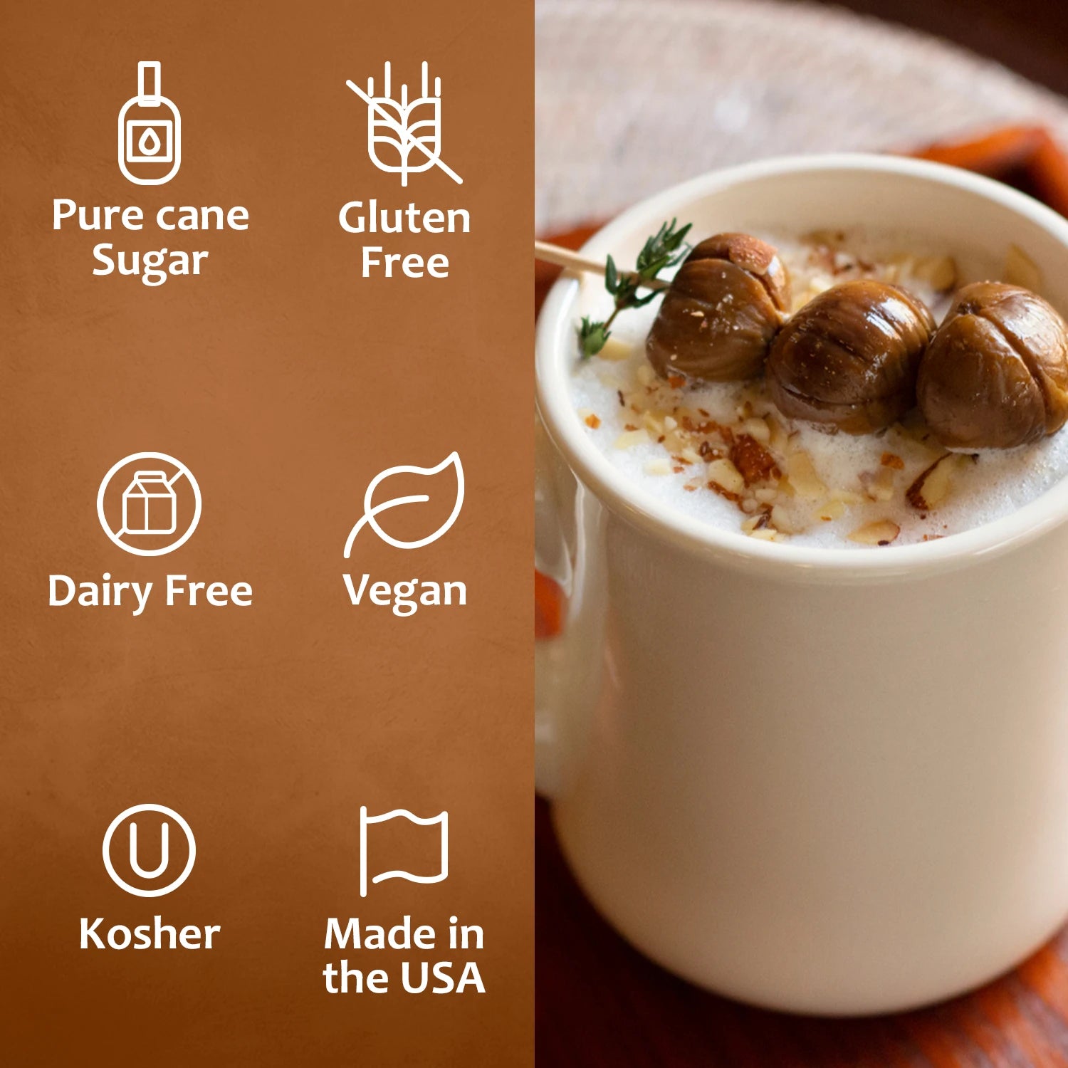 Chestnut Praline Syrup Dairy Free