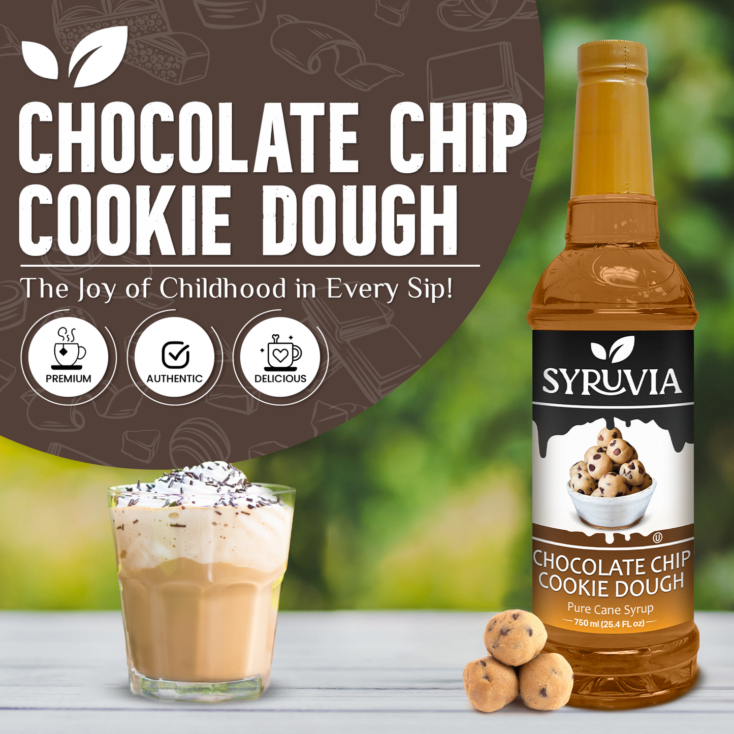 Chocolate Chip Cookie Dough Syrup