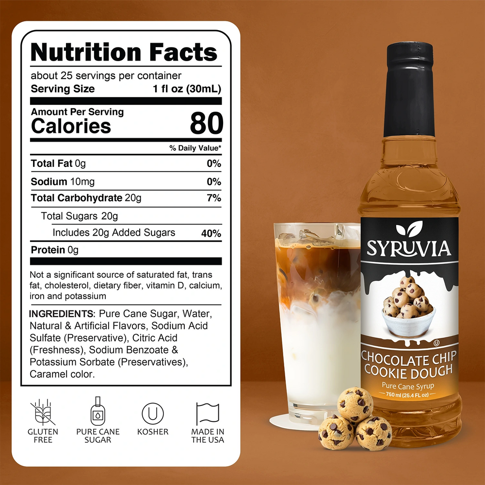 Chocolate Chip Cookie Dough Syrup
