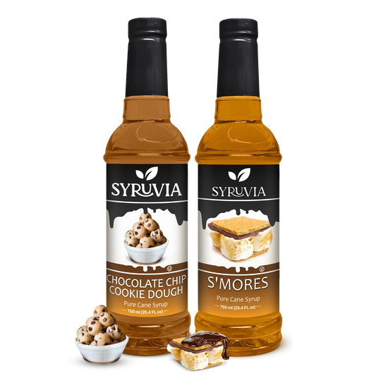 Variety Pack, Chocolate Chip Cookie Dough, and Smores Syrup