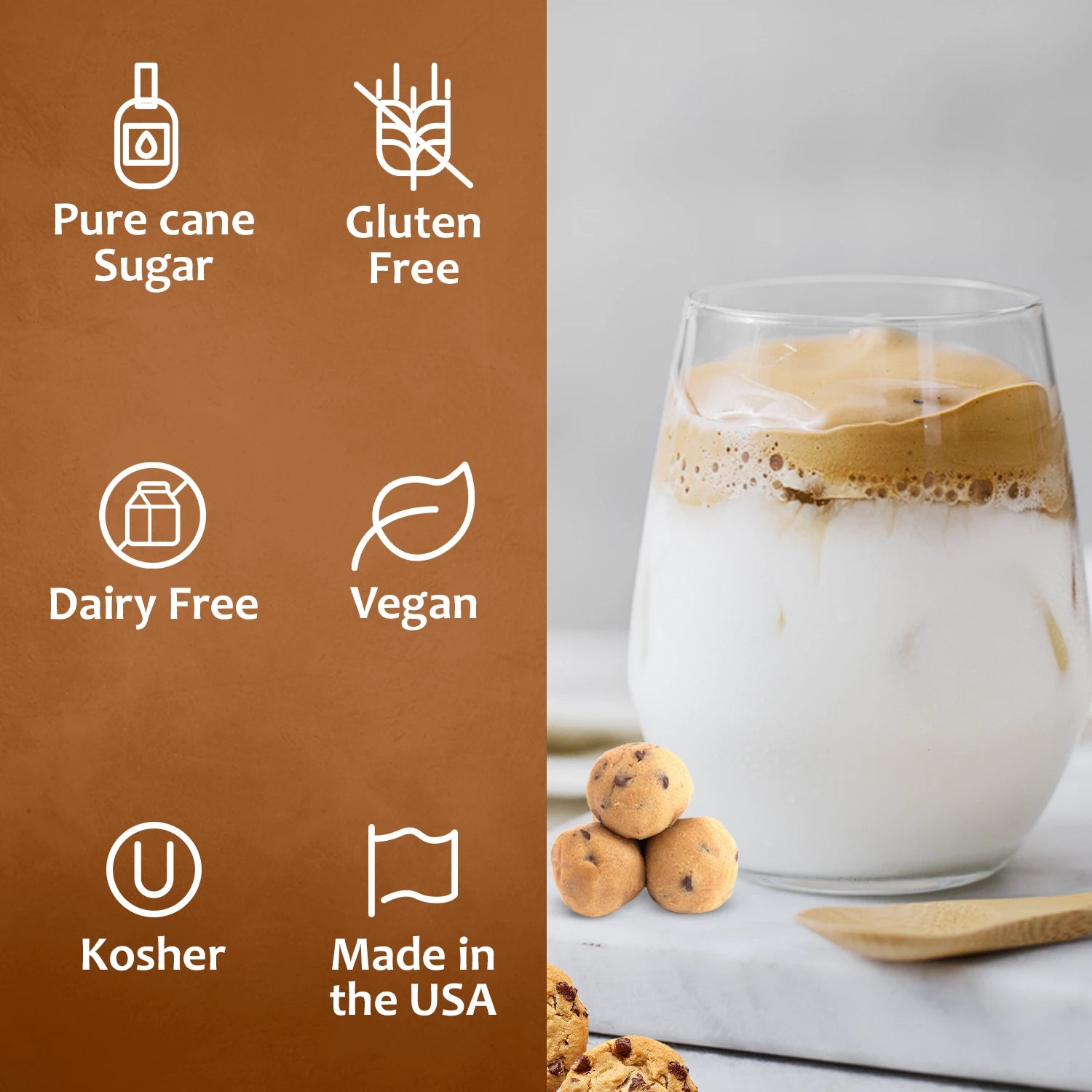 Chocolate Chip Cookie Dough Syrup Dairy Free