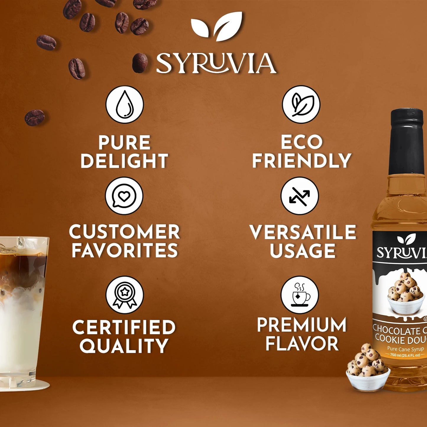 Chocolate Chip Cookie Dough Syrup Premium Flavoring