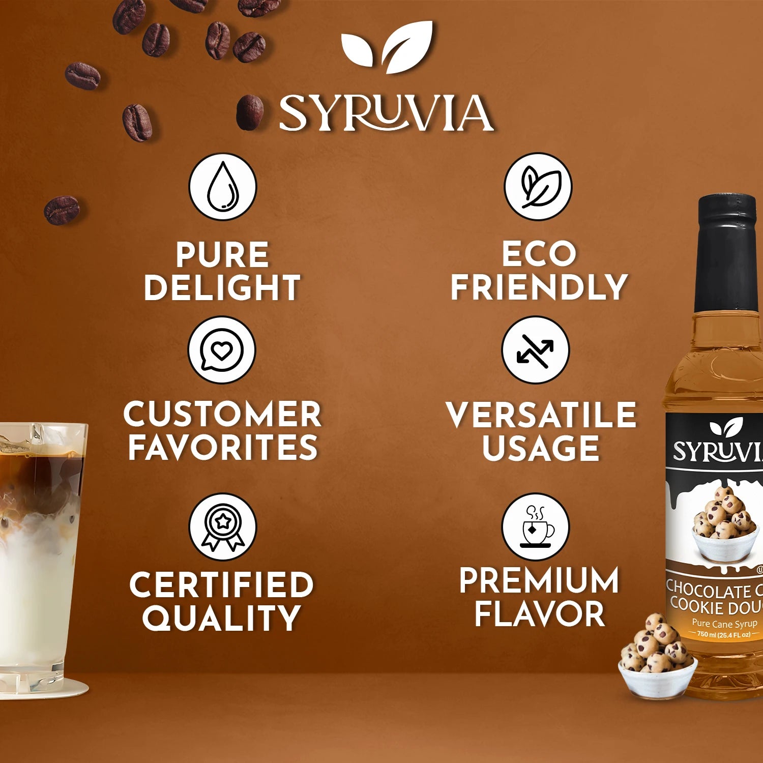 Chocolate Chip Cookie Dough Syrup Premium Flavoring