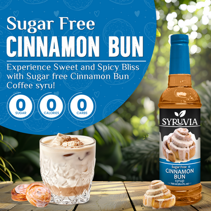 Cinnamon Bun sugar free coffee syrup