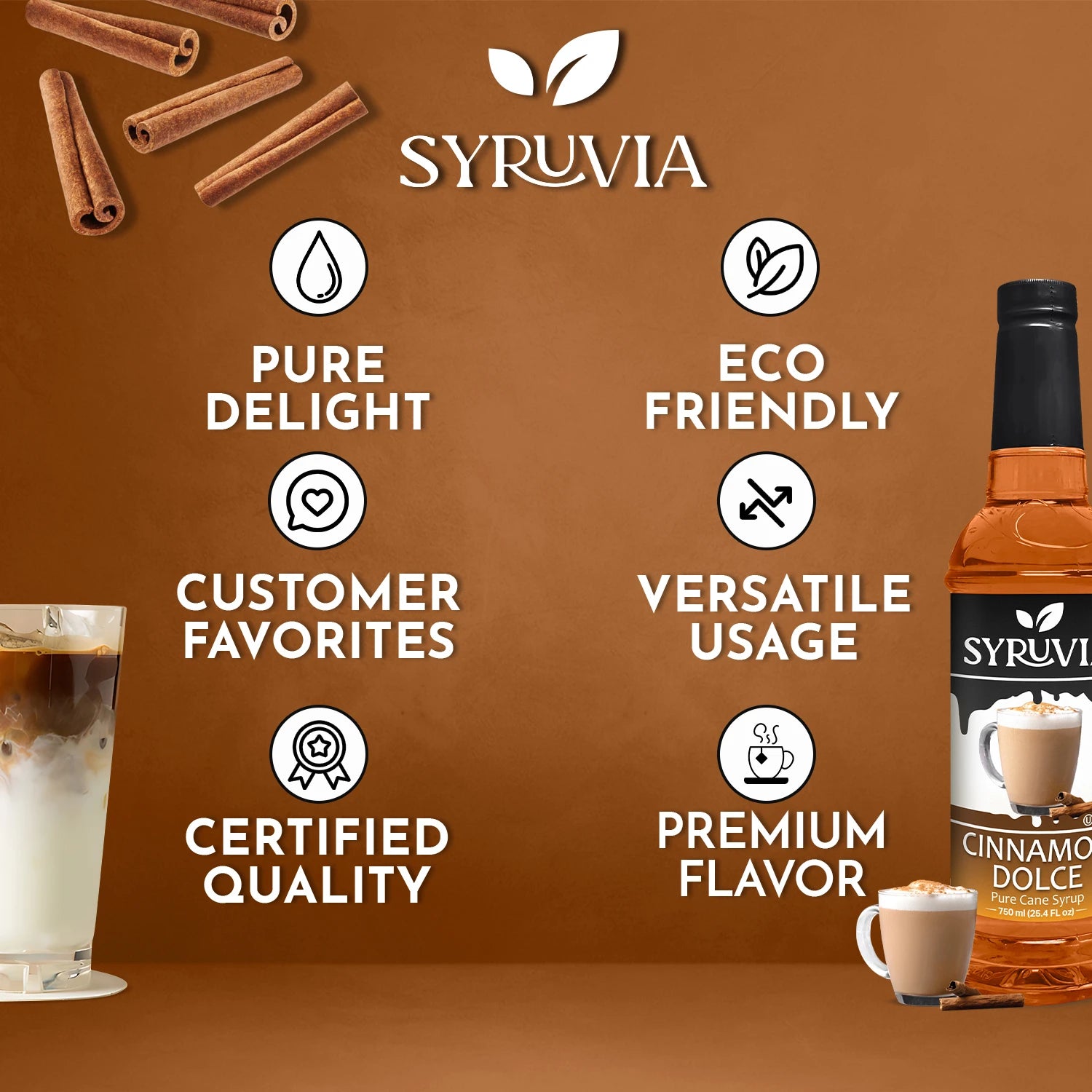 Cinnamon Dolce Syrup Premium Flavoring
