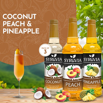 Coconut Peach Pineapple for drinks