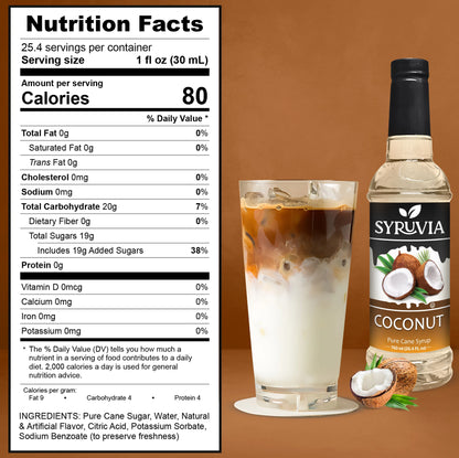 Coconut Syrup Nutrition Facts