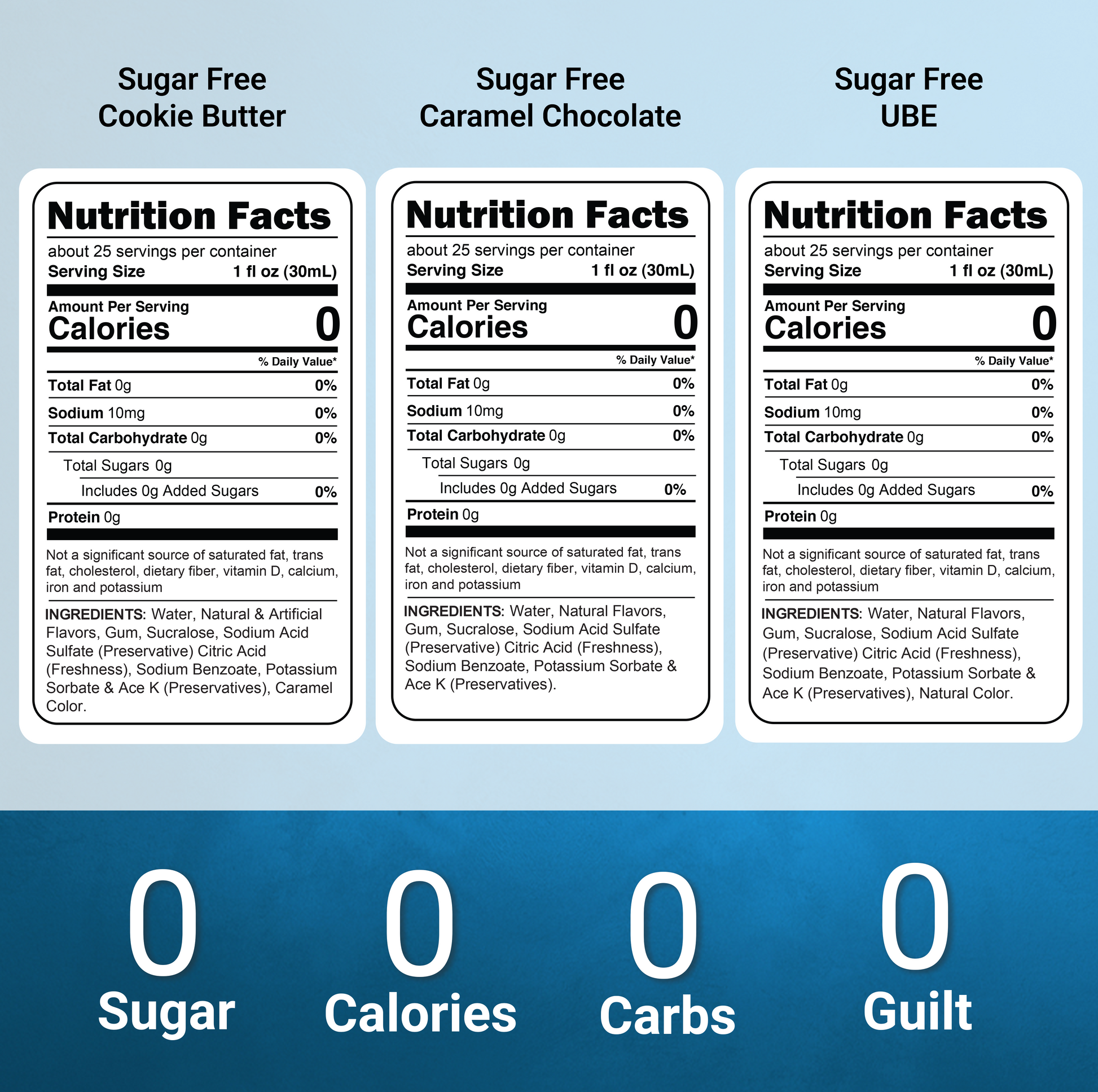 Coffee Set Cookie Butter, Cramel Chocolate, Ube Syrup Nutrition Facts