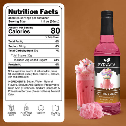 Cotton Candy Syrup Nutrition Facts
