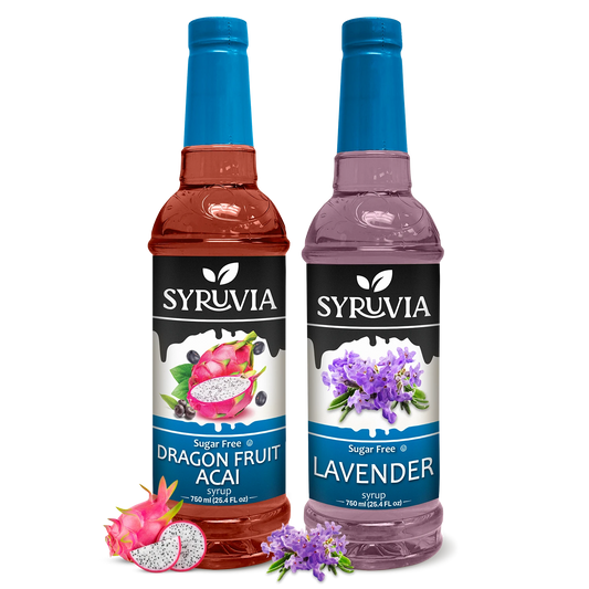 Variety Pack, Sugar-Free Dragon Fruit Acai, and Lavender Syrup