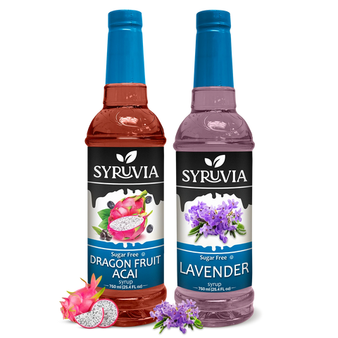 Variety Pack, Sugar-Free Dragon Fruit Acai, and Lavender Syrup