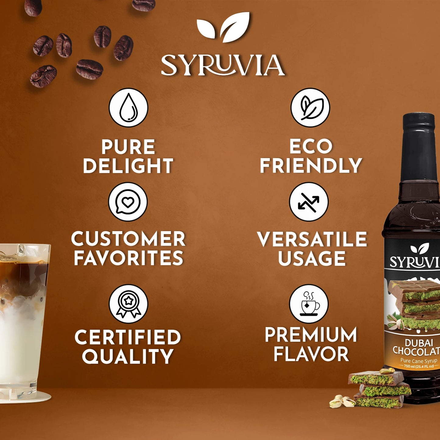 Dubai Chocolate Syrup™ Premium Flavor