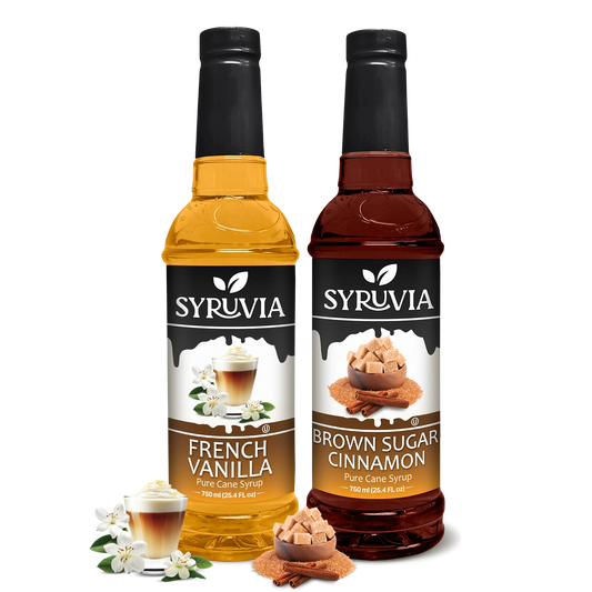 Variety Pack, French Vanilla, and Brown Sugar Cinnamon Syrup