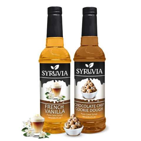 Variety Pack, French Vanilla, and Chocolate Chip Cookie Dough Syrup
